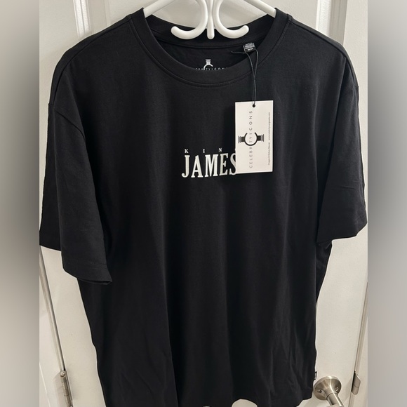 Only & Sons CelebrityIcons Lebron James “King James” Men’s Black T-shirt Sz M - Picture 5 of 12